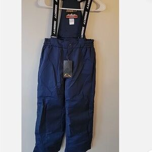 COPY - NWT Smonty  Navy Snow Pants with Suspenders size 7/8